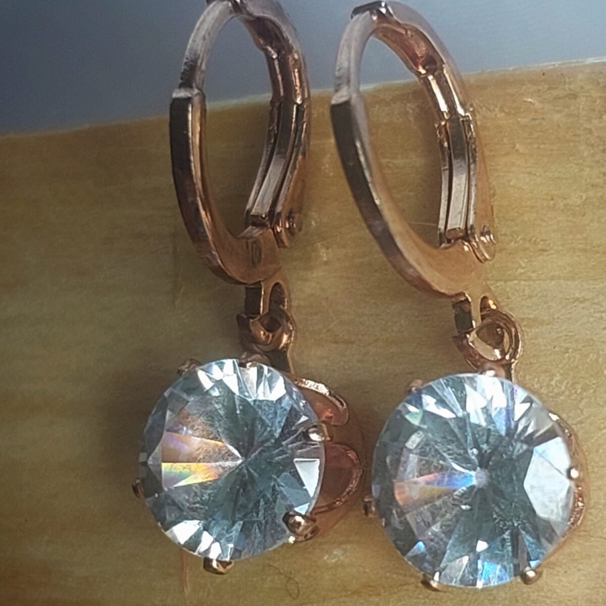 Crystal Hoop Earrings - Image 2
