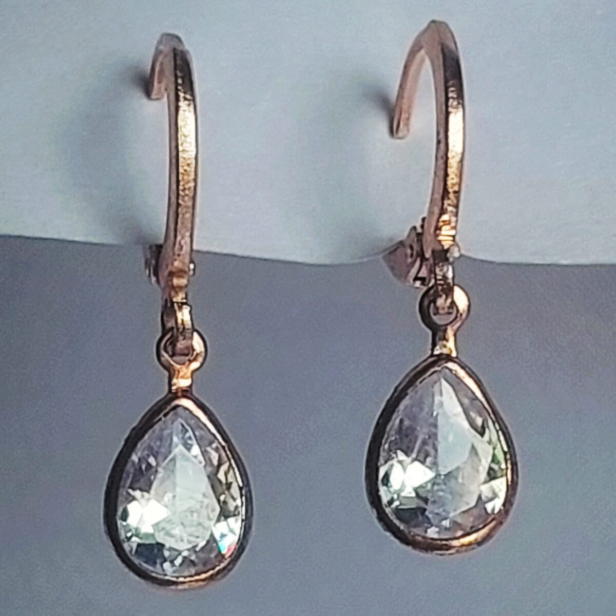 Crystal Hoop Earrings - Image 1