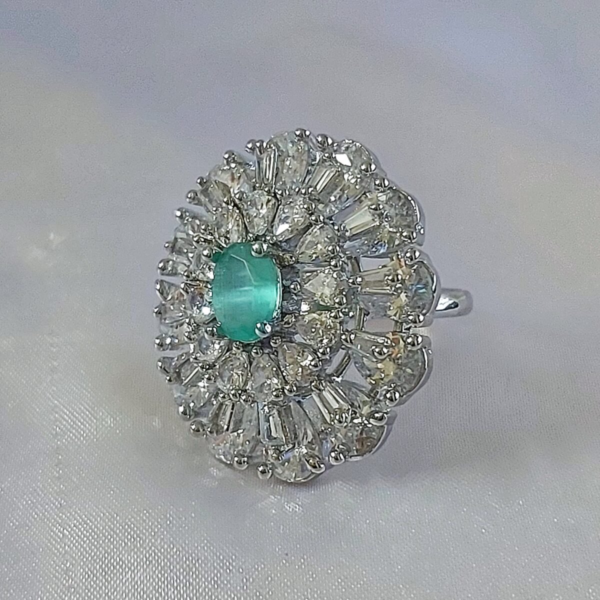 Double Layer Floral Ring - Image 7