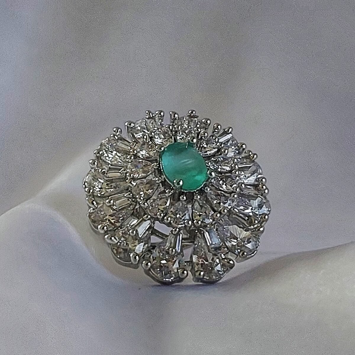 Double Layer Floral Ring - Image 6