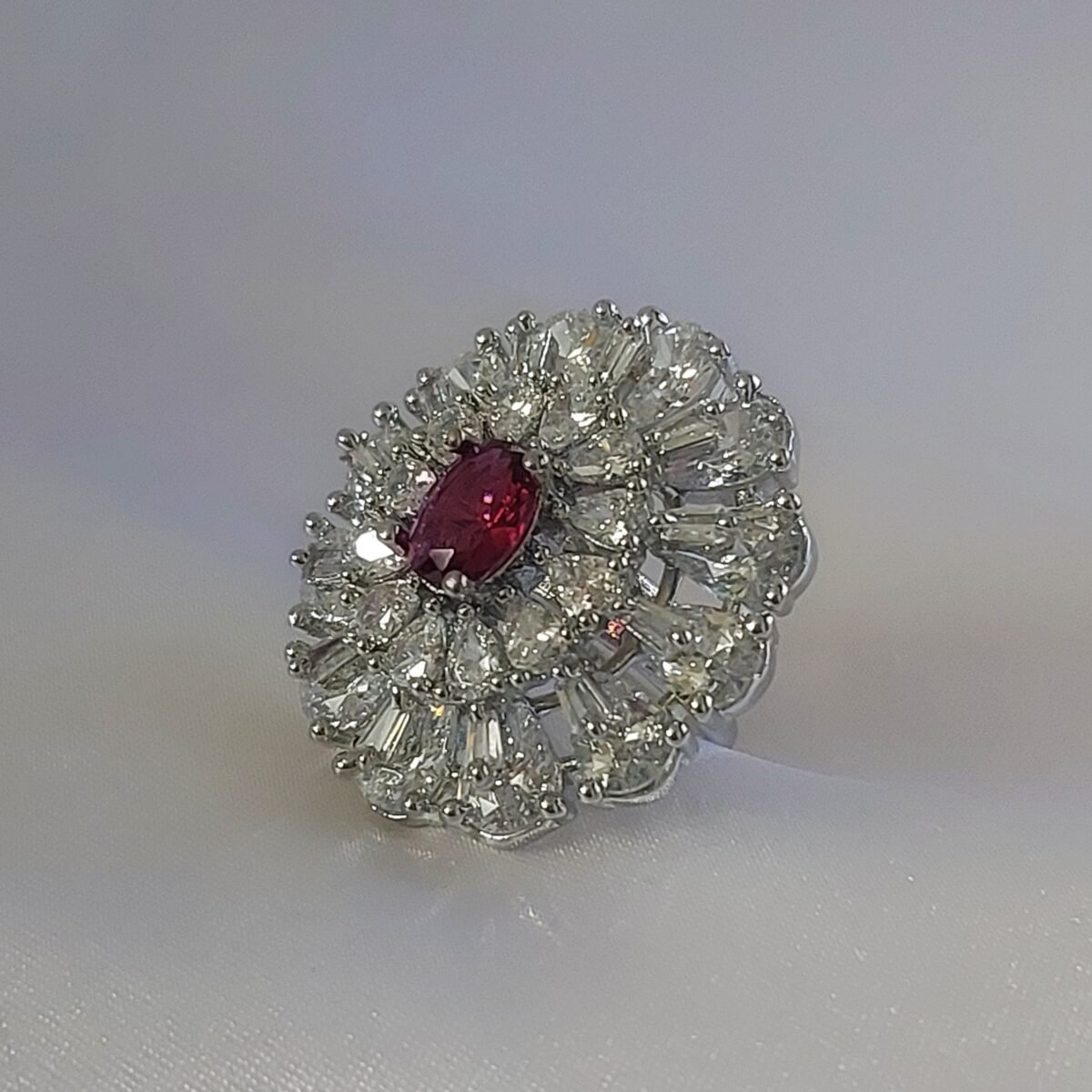 Double Layer Floral Ring - Image 4