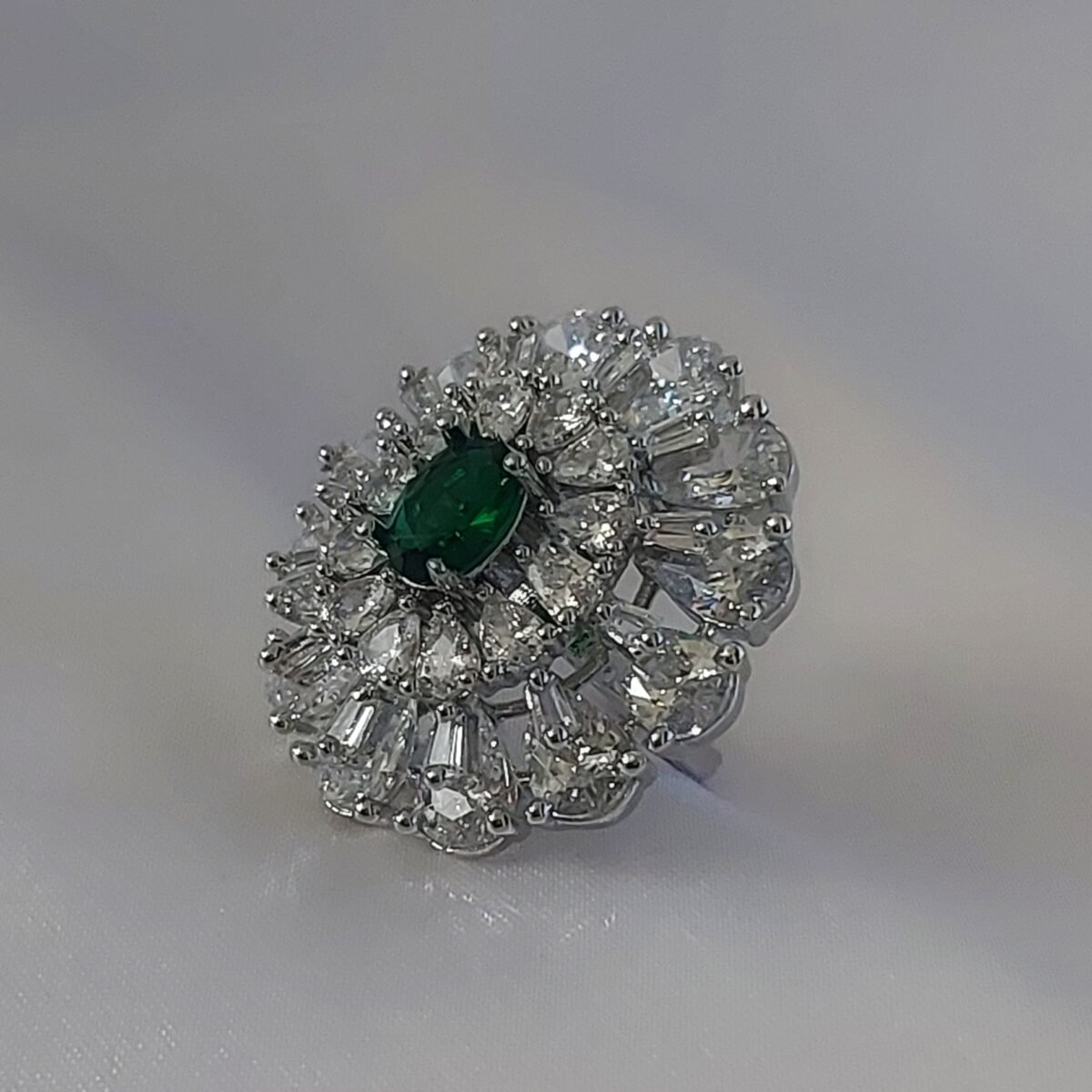 Double Layer Floral Ring - Image 3