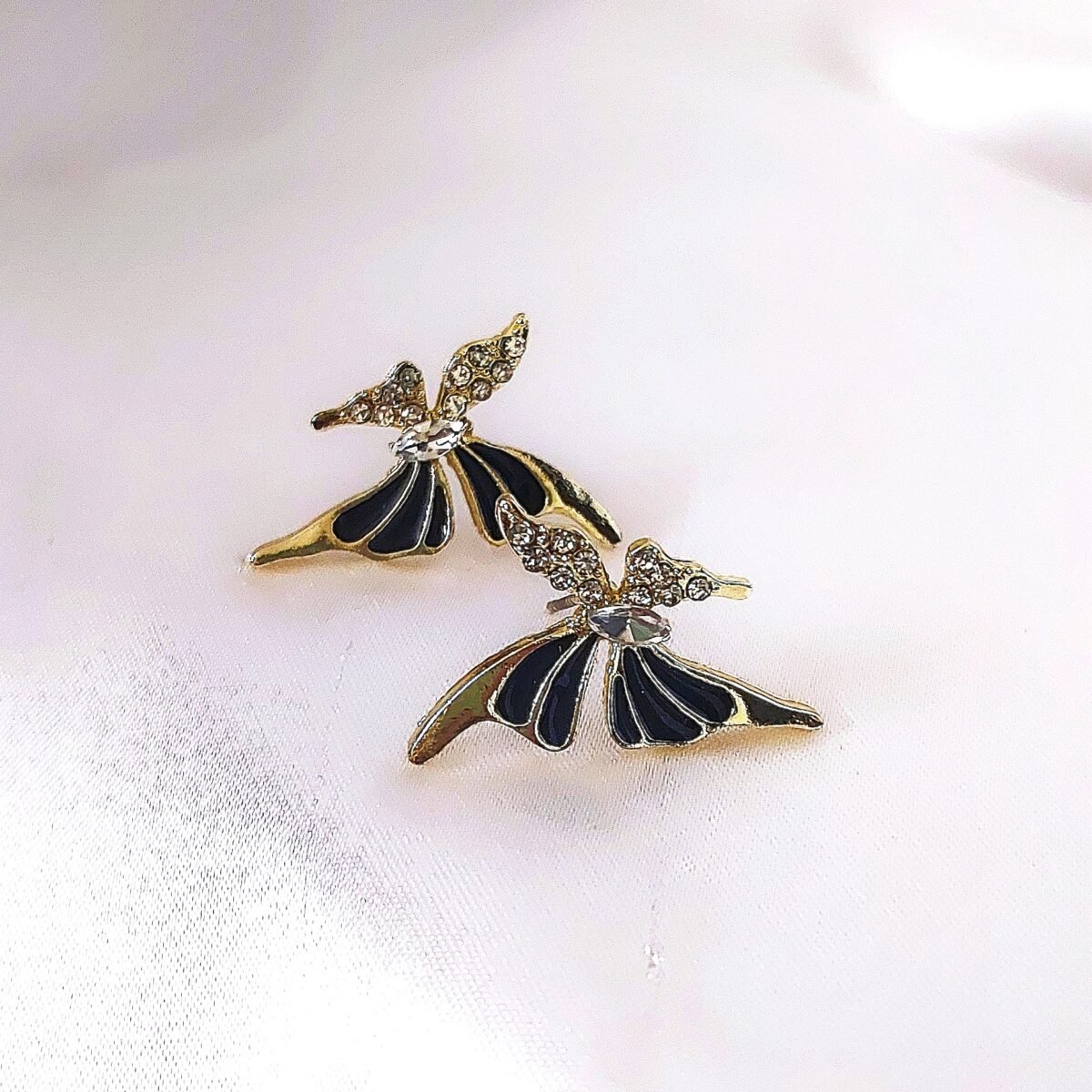 Black Butterfly Earrings - Image 2