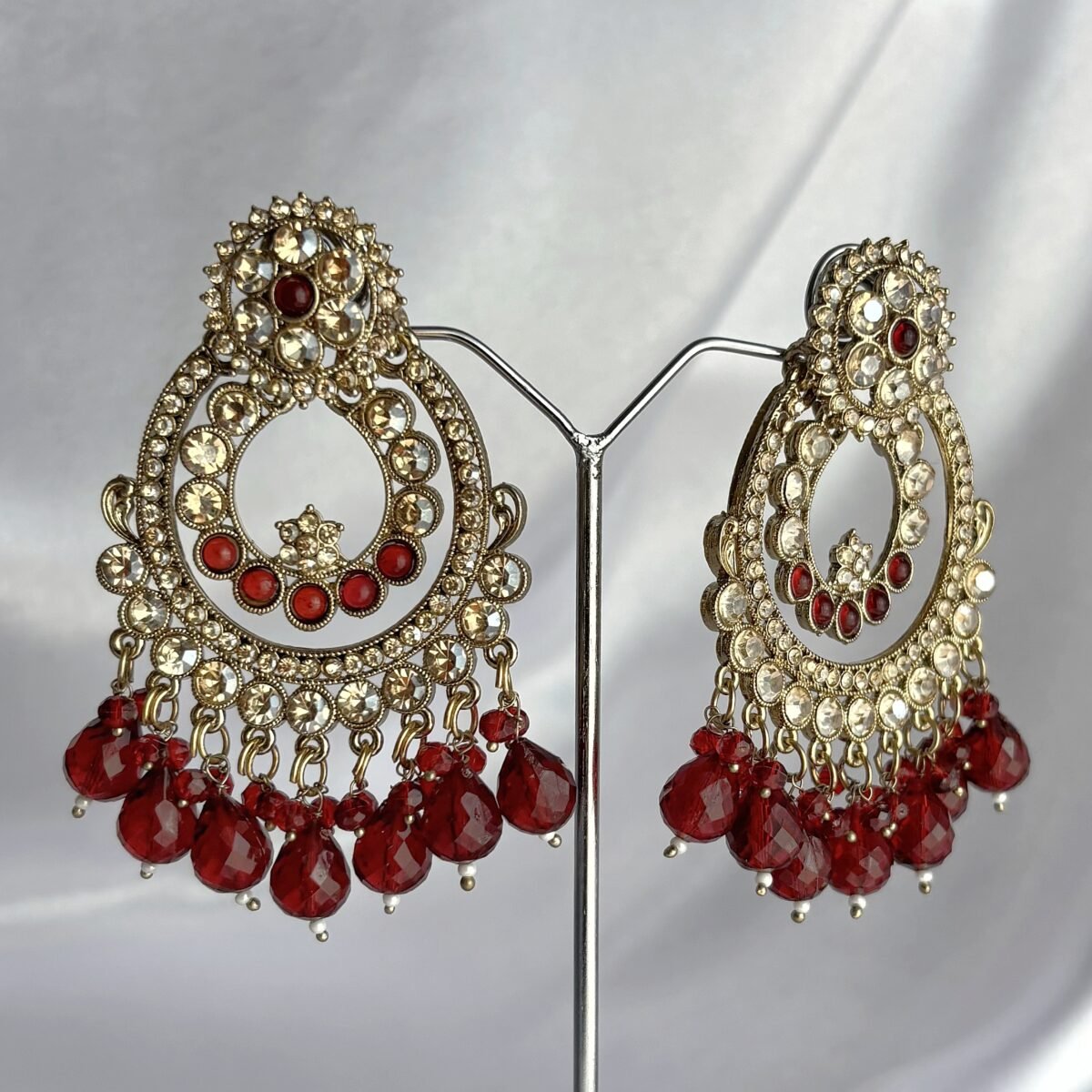 Kundan Heavy Earrings - Image 3