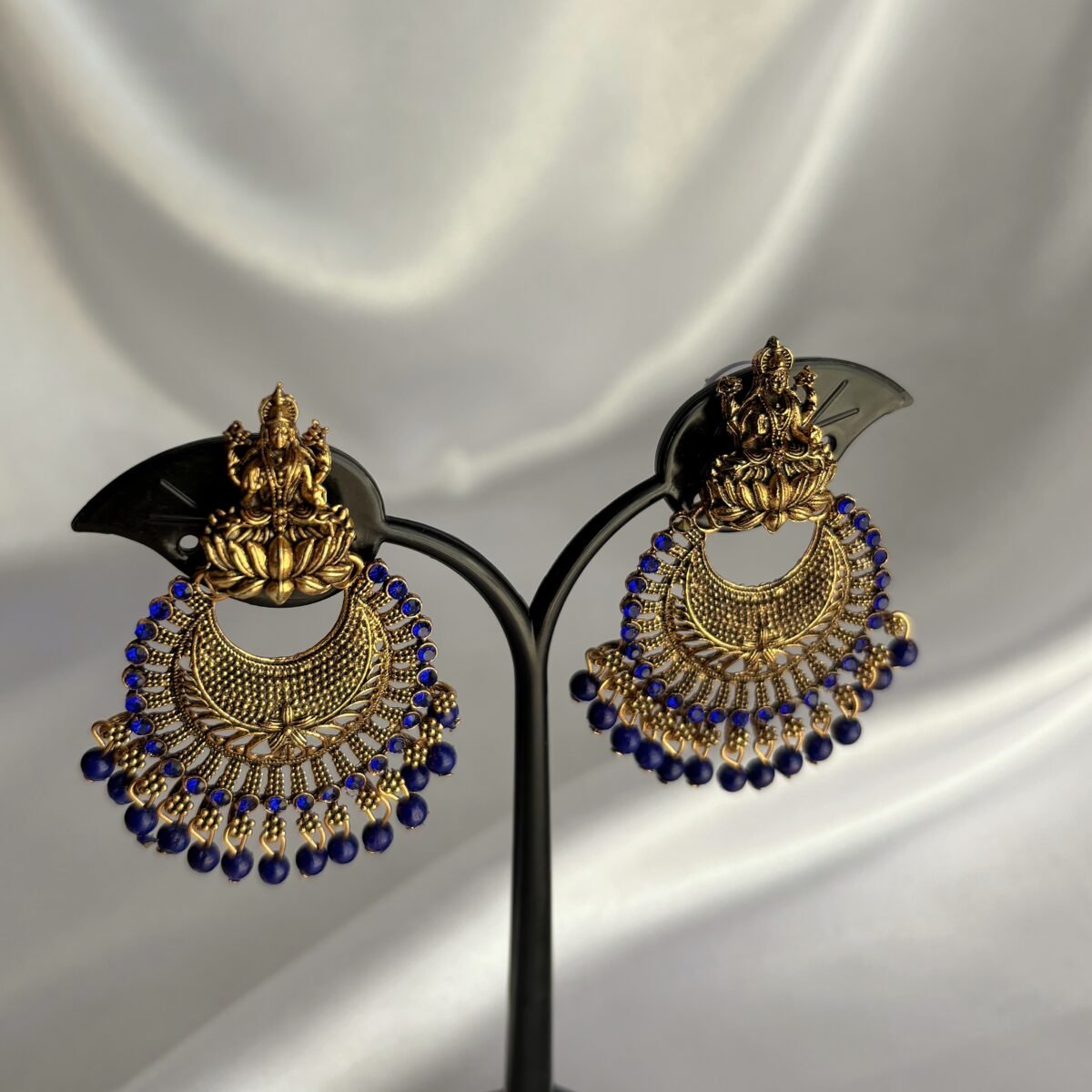 Lotus Lakshmi Temple wear Earring - Image 5