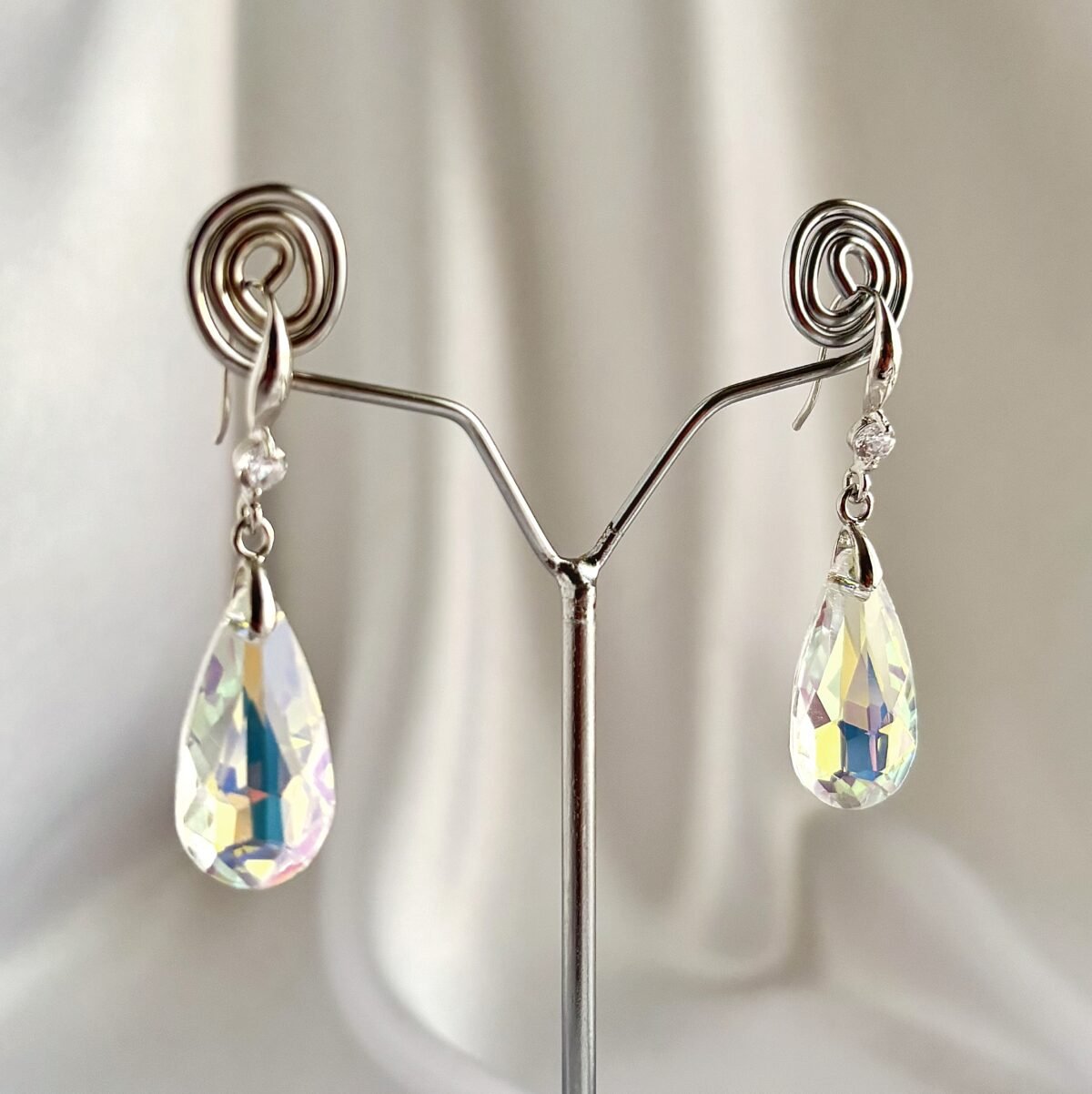 Rain Drop Crystal Earring - Image 1