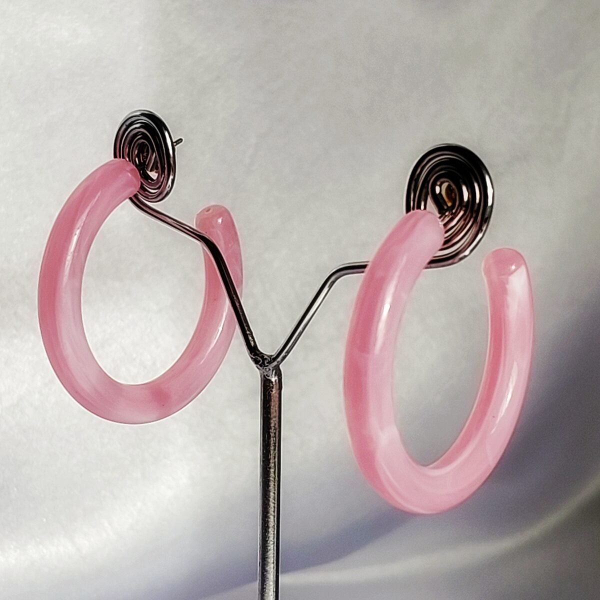 Pink Hoop Earring - Image 2