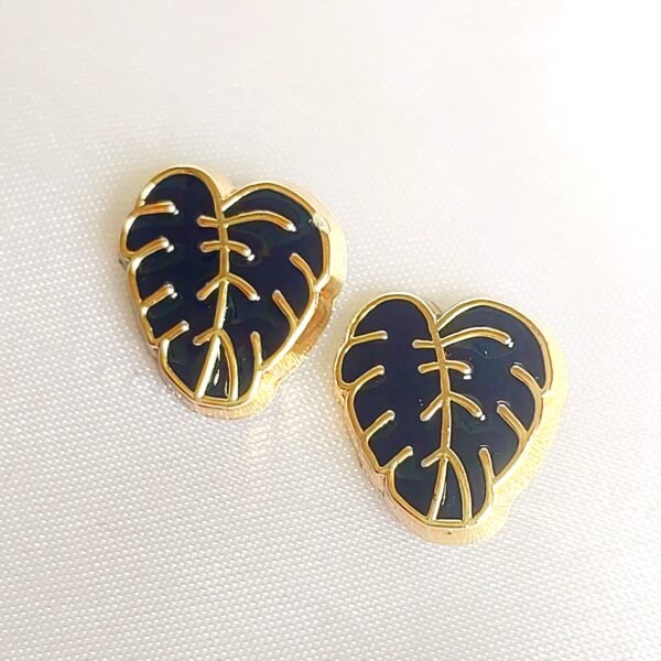Black Leaf Earring