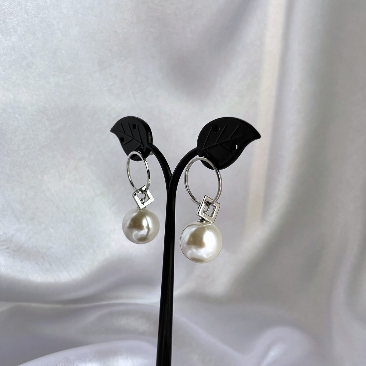 Pearl Hoop Earring - Image 1