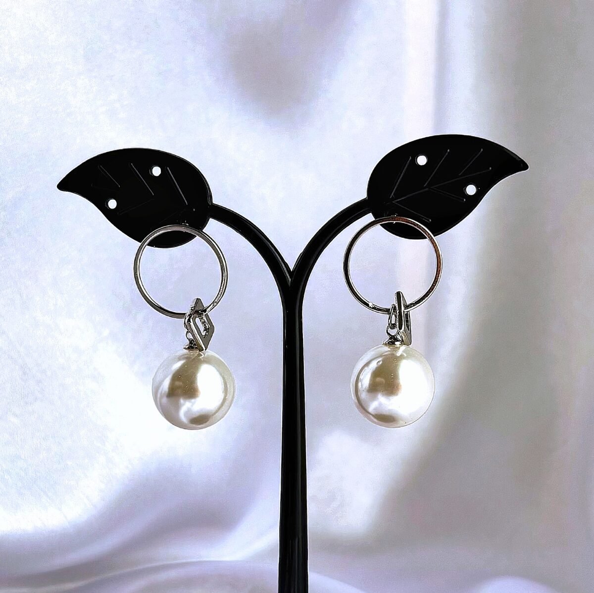 Pearl Hoop Earring - Image 2